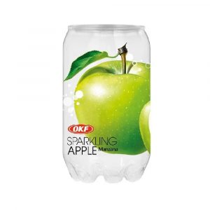 Glass bottle Apple drink